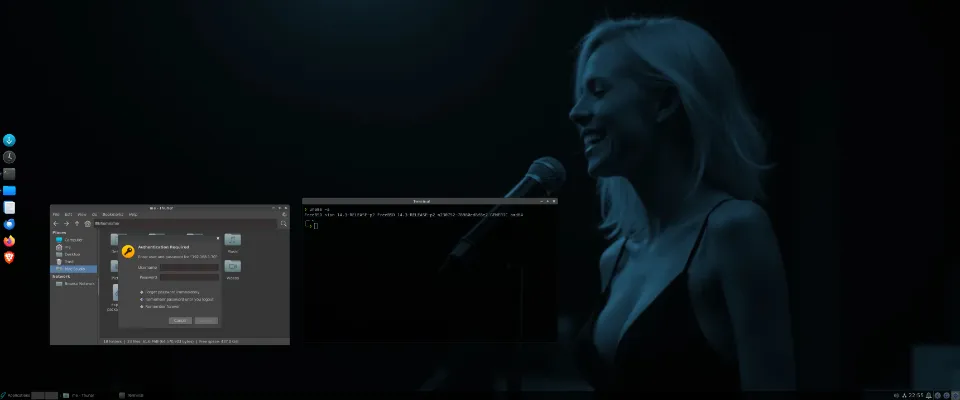 GhostBSD XFCE desktop screenshot showing clean interface and smooth user experience
