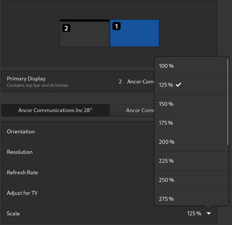 Fedora 35 fractional scaling