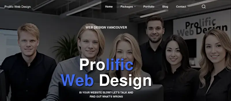 Prolific Web Design Vancouver startup