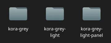 kora icon theme unzip directory