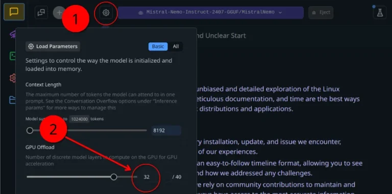 Linux LMStudio Configure NVIDIA Graphics Card