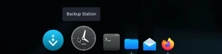 screenshot of the Plank dock running on GhostBSD XFCE Edition